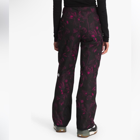 The North Face Freedom Insulated Snow Pants Roxbury Pink Halftone Print Size ML - Picture 2 of 12